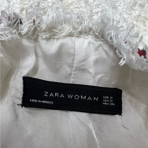 ZARA Tweed Boucle with Gem Blazer S - Picture 13 of 15